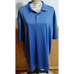 Callaway Polo Golf Shirt Mens Sz XL Opti-Dri Lt Blue Short Sleeve At Leisure GUC